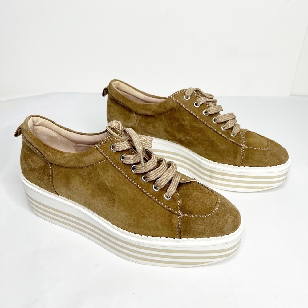Uterque Suede Platform Sneakers